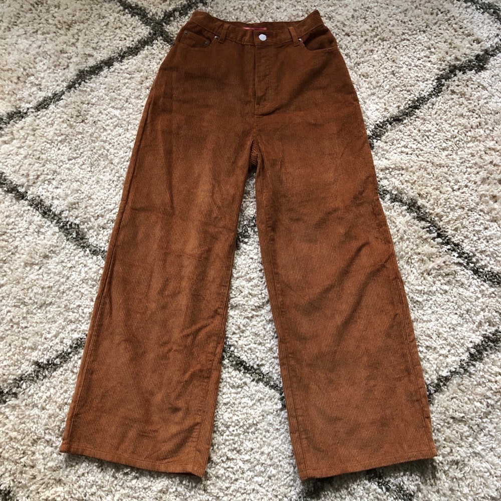 Signature8 Brown Corduroy Wide Leg Pant